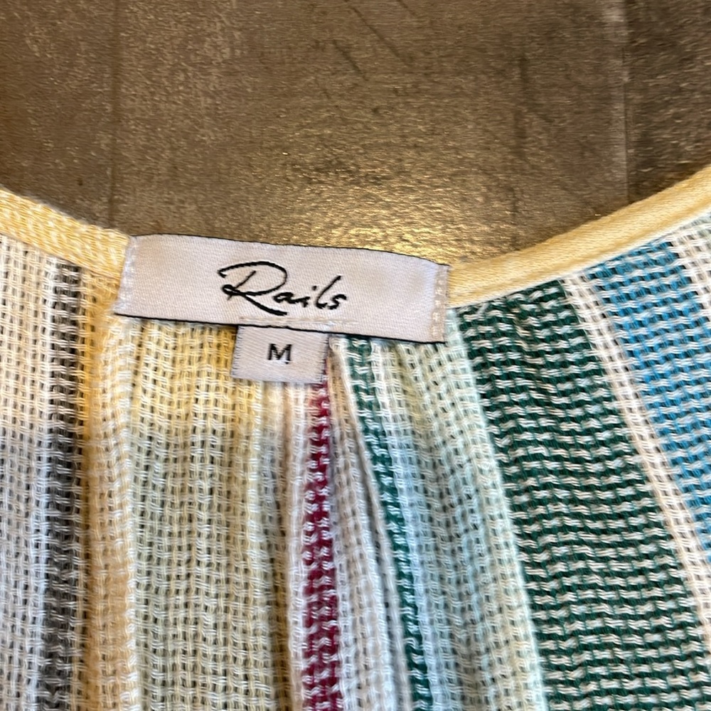 Rails For Anthropologie Deep V Front Long Sleeve … - image 2